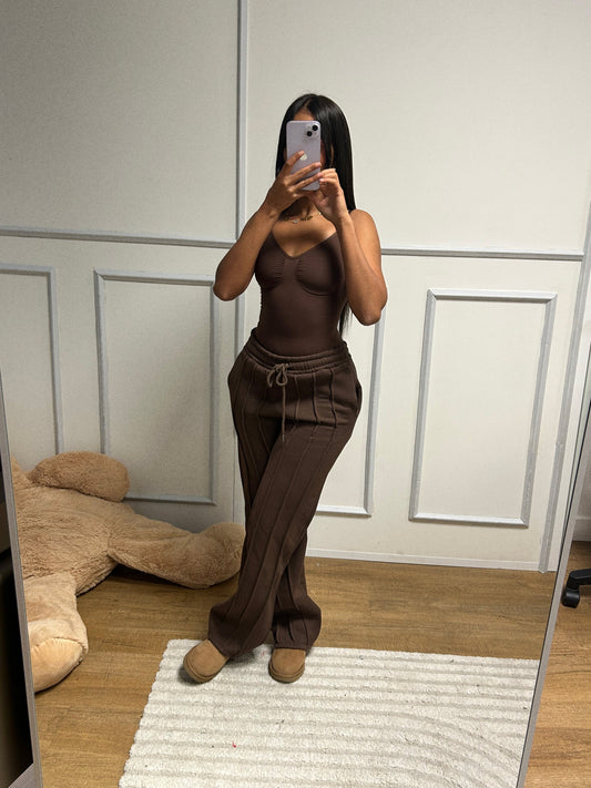 Jogging molletonné à trait